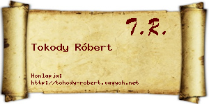 Tokody Róbert névjegykártya